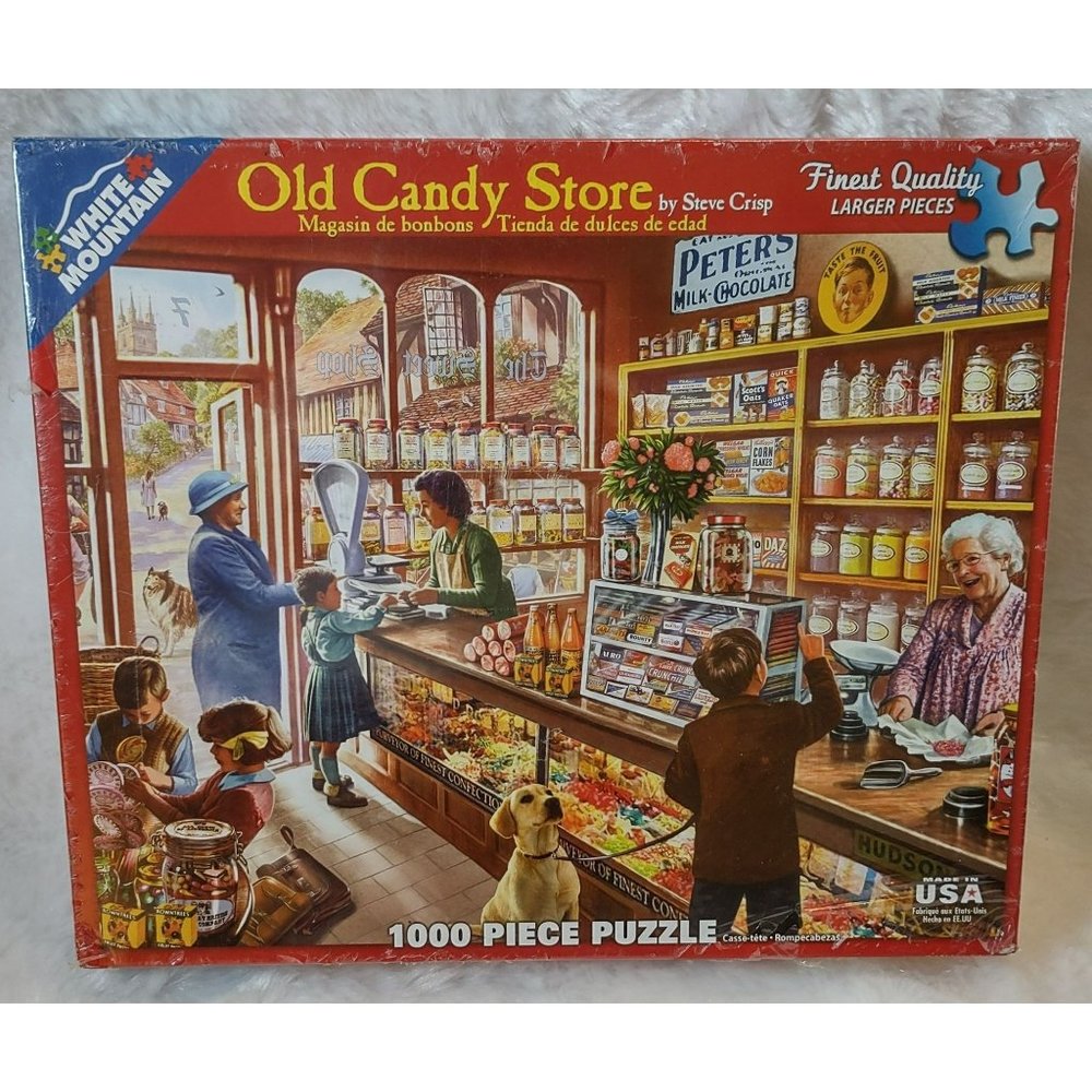 White  mountain puzzles 1000 pieces “Old Candy Store” Puzzle